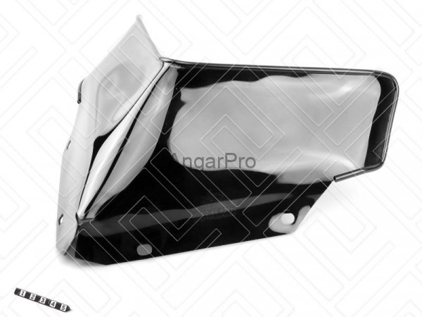 стекло ветровое для снегохода polaris rush 2015-, polaris switchback 2015- (20,5см, 2мм, мпк)