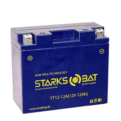 Аккумулятор для снегохода Starksbat YT 12-12A