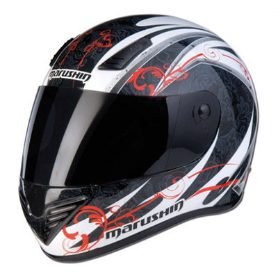 Снегоходный шлем Marushin 999 RS ET CARAT blk/w/red