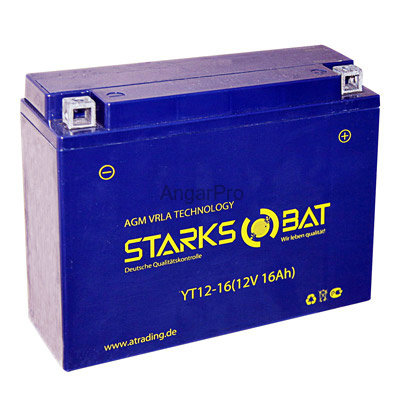 Аккумулятор для снегохода Starksbat YT 12-16