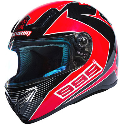Снегоходный шлем Marushin 999 RS FUNDO Black/Red