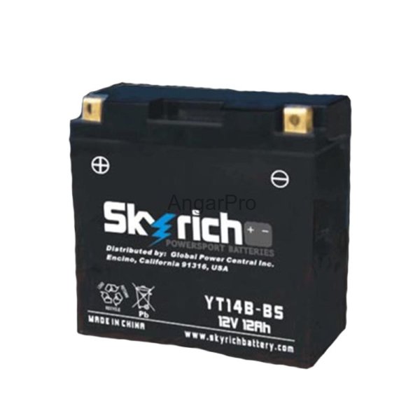 аккумулятор для снегохода skyrich yt14b-bs